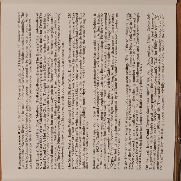 2/$8 ๐ผ Arthur Fielder & The Boston Pops Pop Concert Favorites CD ๐ป ๐บ - Picture 6 of 9